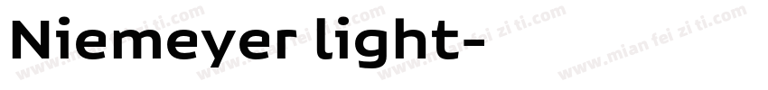 Niemeyer light字体转换